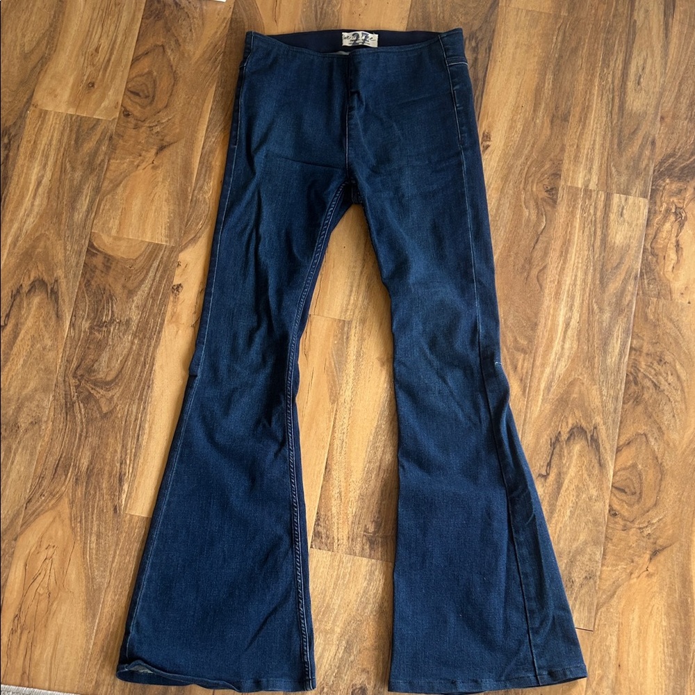We The Free Dark Blue Flare Jeans